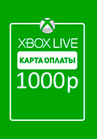 Xbox LIVE: карта на 1000 рублей